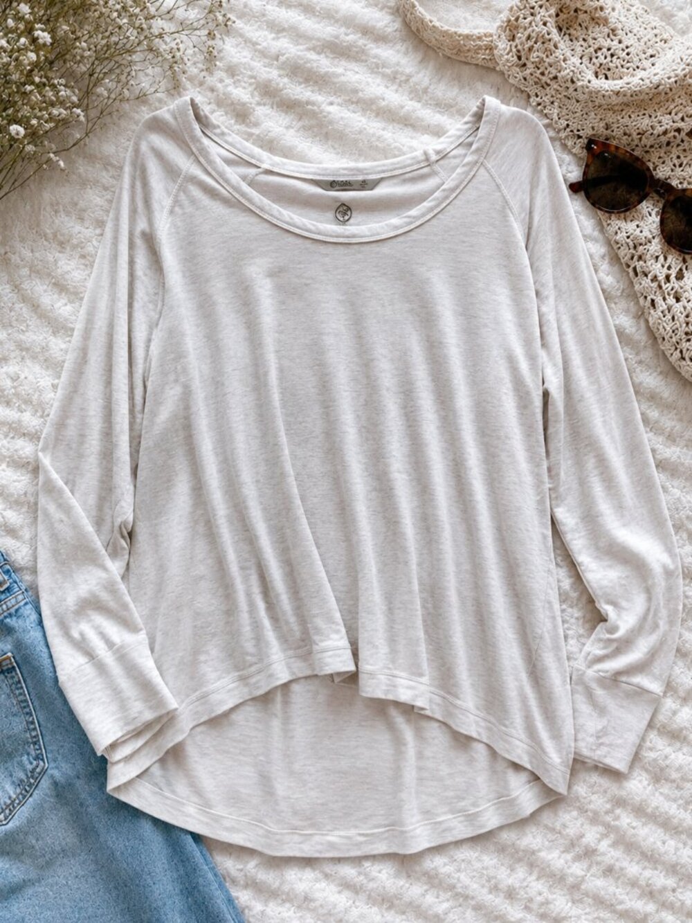 Tasc Performance‎ Bamboo Long Sleeve Top XL Athleisure Lounge Yoga Minimal